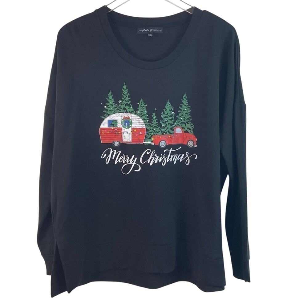 State Of Mine Campers Merry Christmas Sweatshirt Size XL